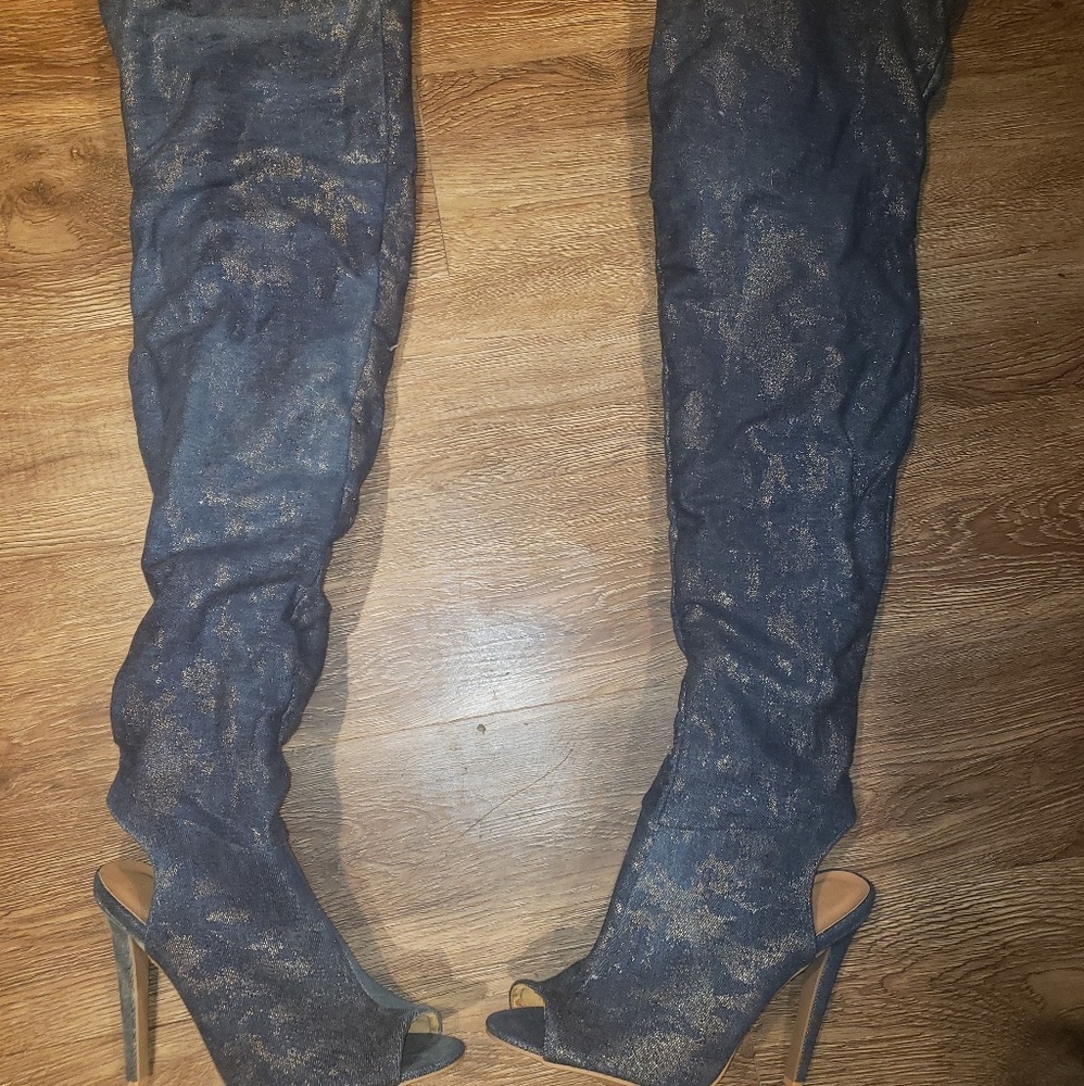 Charolette Russe Over the knee jean boots
